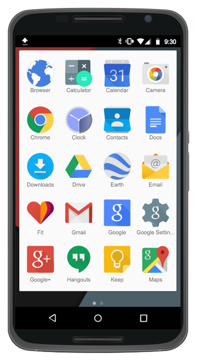 Modern Android application interface on mobile screen